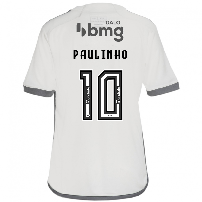 Kandiny Hombre Camiseta Paulinho #10 Blanquecino 2ª Equipación 2024/25 La Camisa