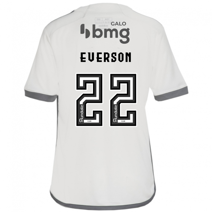 Kandiny Hombre Camiseta Everson #22 Blanquecino 2ª Equipación 2024/25 La Camisa