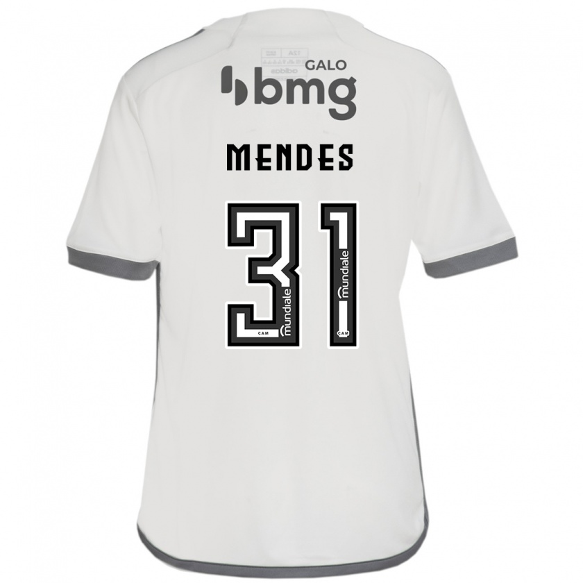 Kandiny Uomo Maglia Matheus Mendes #31 Bianco Kit Gara Away 2024/25 Maglietta