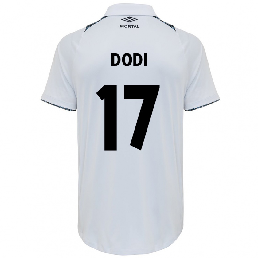 Kandiny Hombre Camiseta Dodi #17 Blanco Azul 2ª Equipación 2024/25 La Camisa