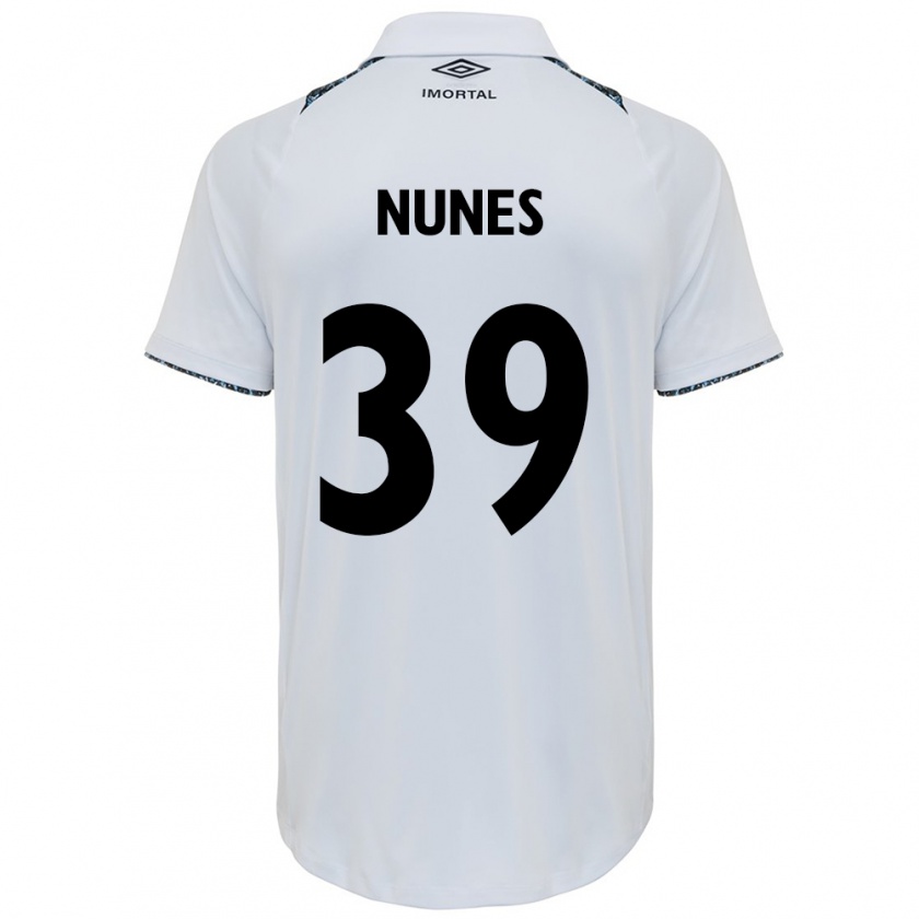 Kandiny Herren Gustavo Nunes #39 Weiß Blau Auswärtstrikot Trikot 2024/25 T-Shirt Österreich