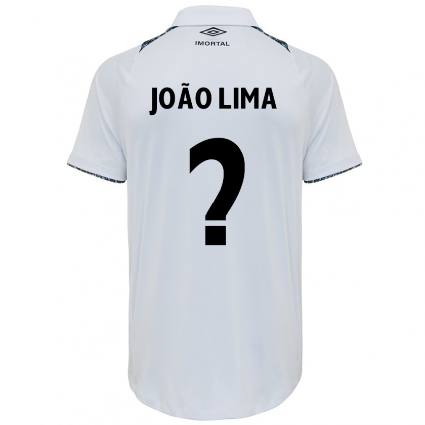 Kandiny Hombre Camiseta João Lima #0 Blanco Azul 2ª Equipación 2024/25 La Camisa