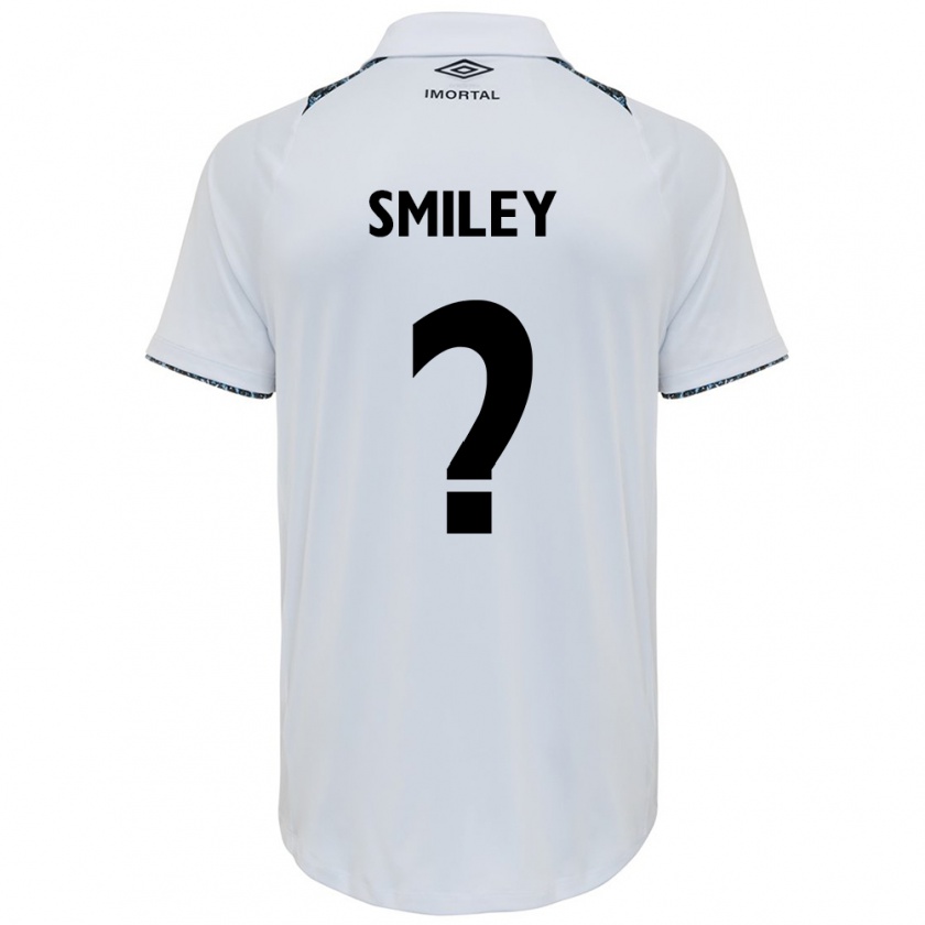 Kandiny Hombre Camiseta Smiley #0 Blanco Azul 2ª Equipación 2024/25 La Camisa