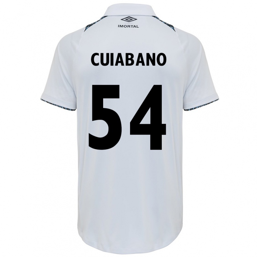 Kandiny Hombre Camiseta Cuiabano #54 Blanco Azul 2ª Equipación 2024/25 La Camisa