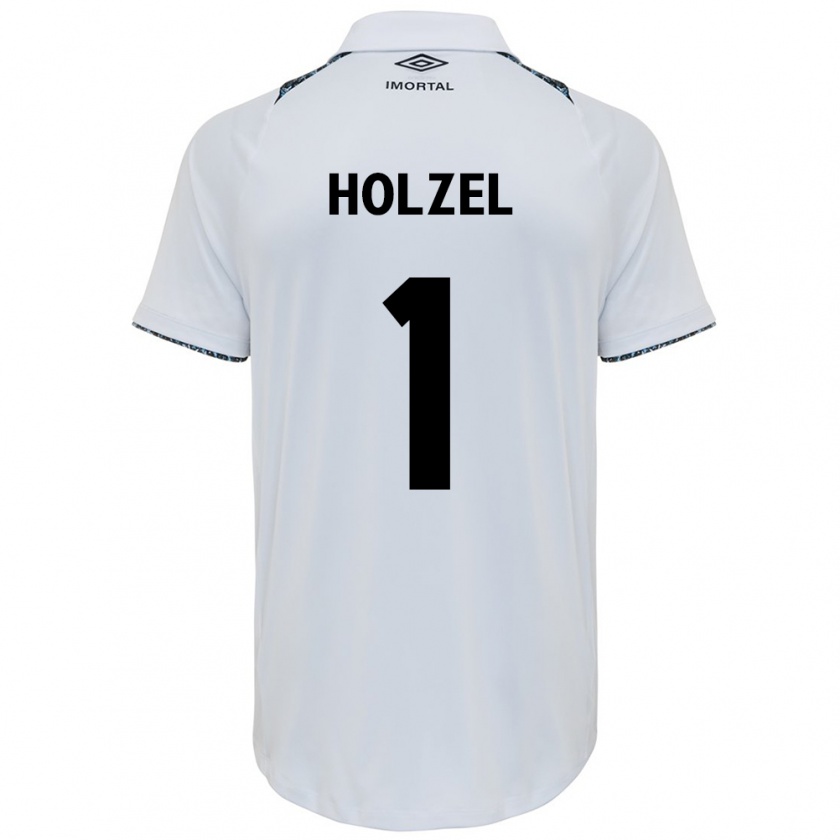 Kandiny Herren Vivi Holzel #1 Weiß Blau Auswärtstrikot Trikot 2024/25 T-Shirt Österreich