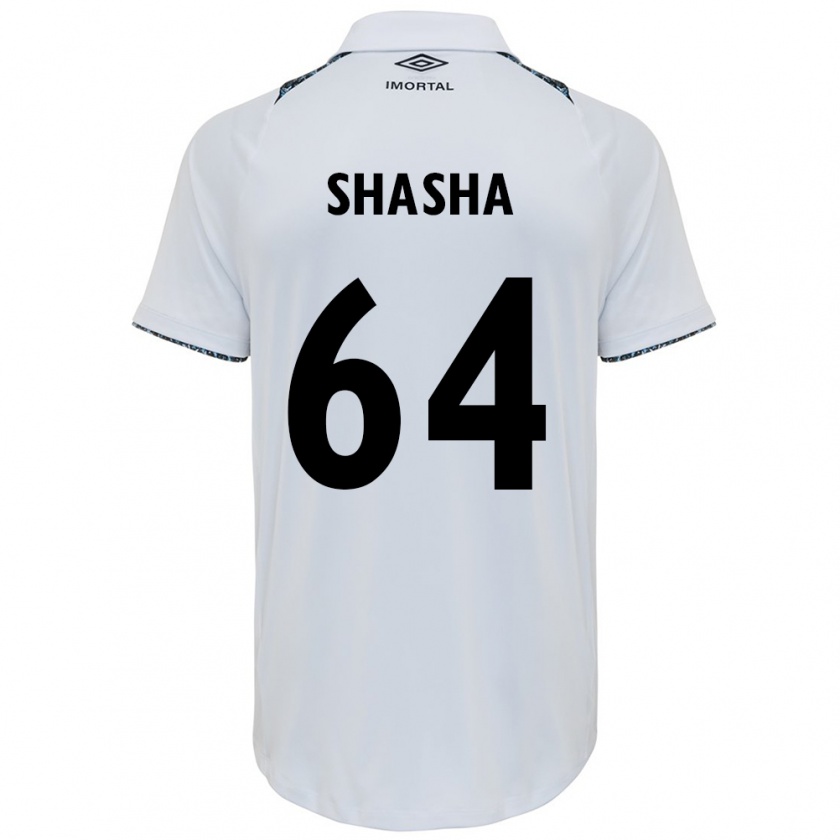 Kandiny Hombre Camiseta Shashá #64 Blanco Azul 2ª Equipación 2024/25 La Camisa