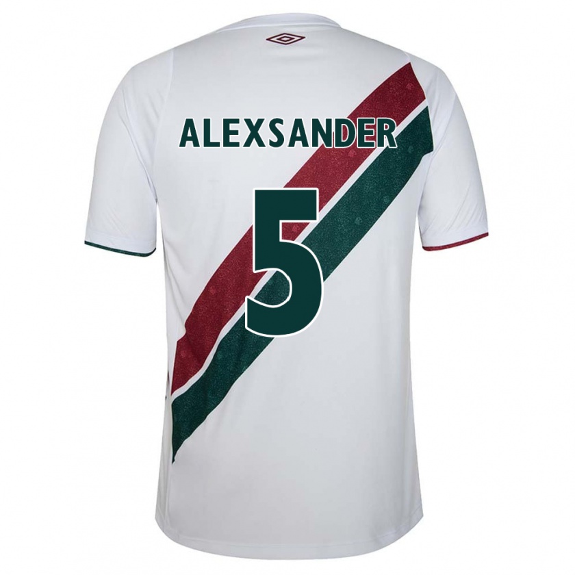 Kandiny Uomo Maglia Alexsander #5 Bianco Verde Marrone Kit Gara Away 2024/25 Maglietta