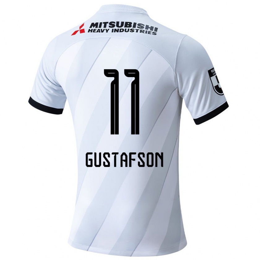 Kandiny Heren Samuel Gustafson #11 Wit Grijs Uitshirt Uittenue 2024/25 T-Shirt België