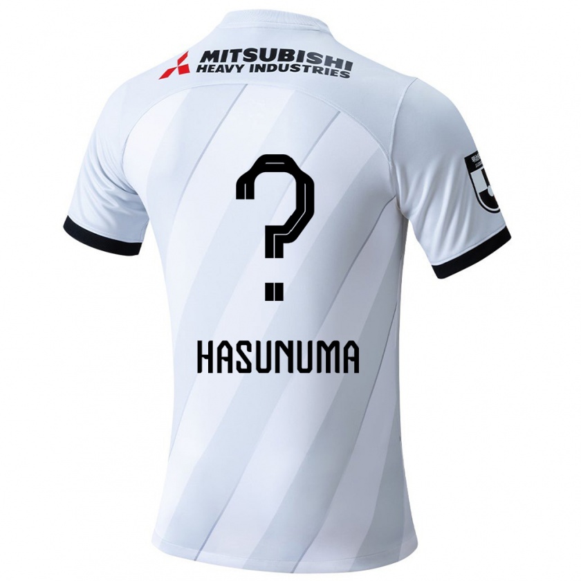 Kandiny Uomo Maglia Shunsuke Hasunuma #0 Bianco Grigio Kit Gara Away 2024/25 Maglietta