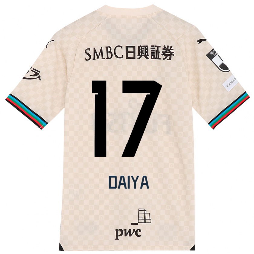 Kandiny Uomo Maglia Daiya Tono #17 Bianco Grigio Kit Gara Away 2024/25 Maglietta