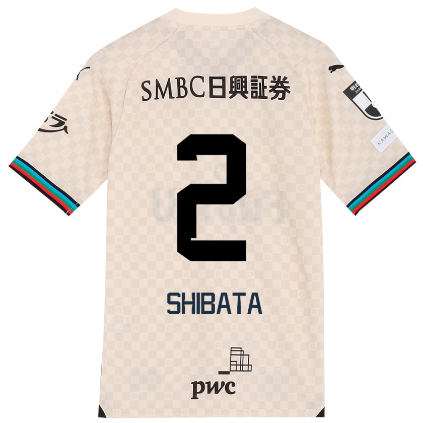 Kandiny Uomo Maglia Shotaro Shibata #2 Bianco Grigio Kit Gara Away 2024/25 Maglietta