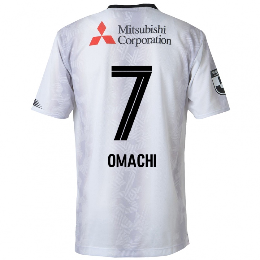 KandinyメンズHyugo Omachi#7白黒アウェイシャツ2024/25ジャージーユニフォーム