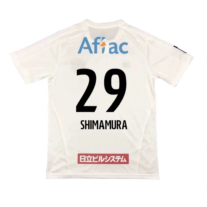 Kandiny Heren Takuya Shimamura #29 Wit Zwart Uitshirt Uittenue 2024/25 T-Shirt België