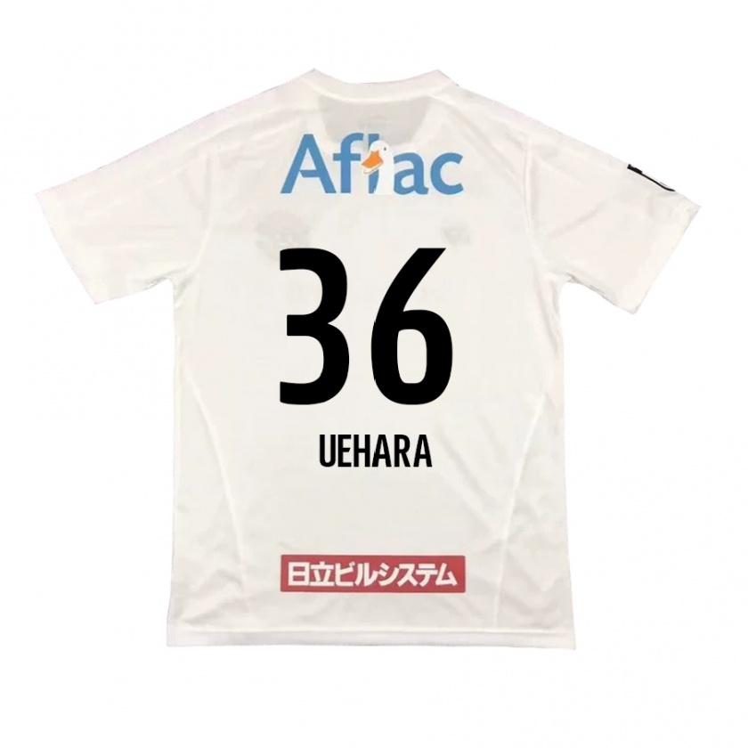 Kandiny Heren Reo Uehara #36 Wit Zwart Uitshirt Uittenue 2024/25 T-Shirt