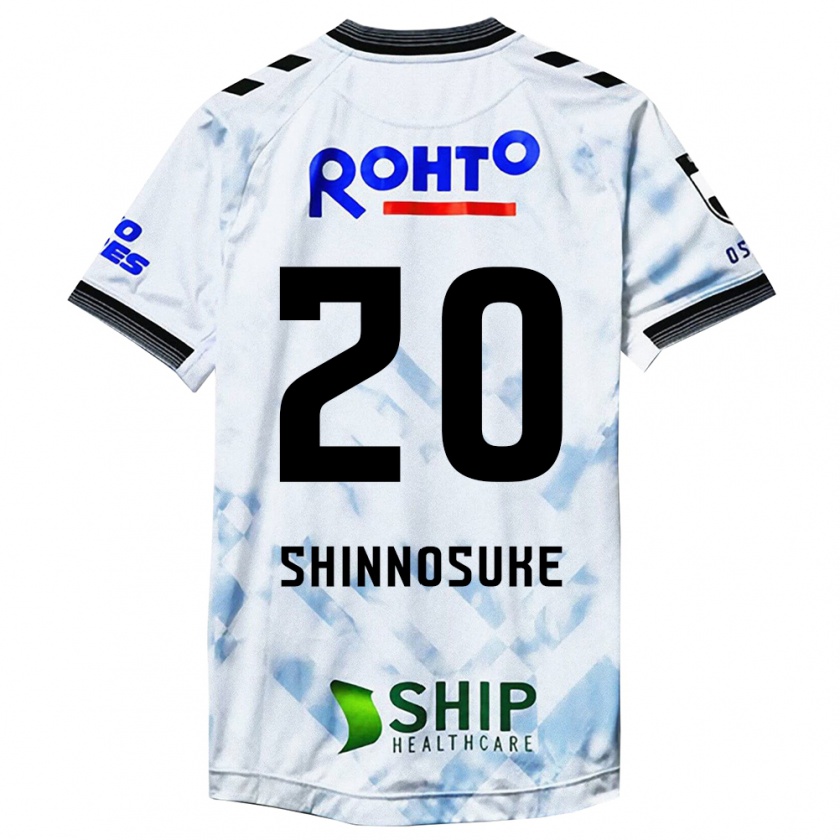 Kandiny Heren Shinnosuke Nakatani #20 Wit Zwart Uitshirt Uittenue 2024/25 T-Shirt