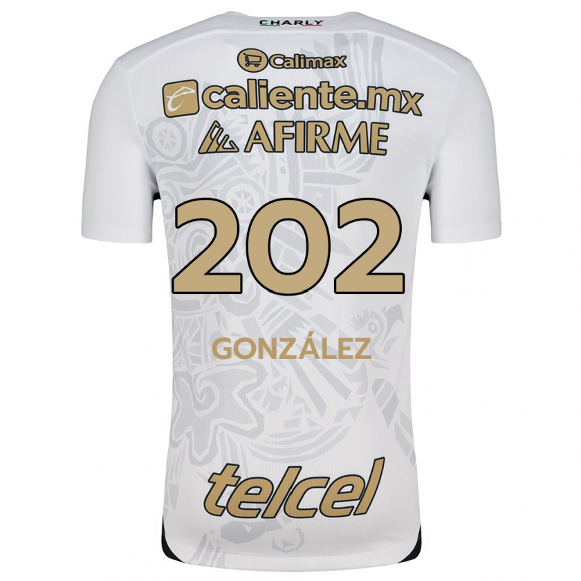 Kandiny Uomo Maglia Joban González #202 Bianco Nero Kit Gara Away 2024/25 Maglietta