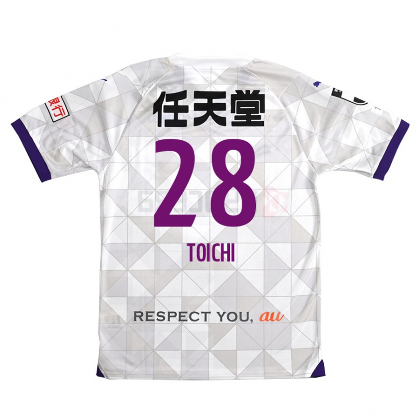 Kandiny Heren Toichi Suzuki #28 Wit Paars Uitshirt Uittenue 2024/25 T-Shirt