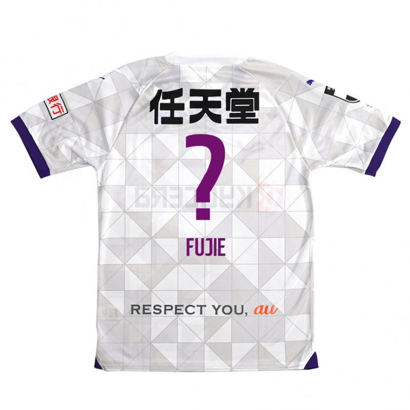 Kandiny Uomo Maglia Arumu Fujie #0 Bianco Viola Kit Gara Away 2024/25 Maglietta