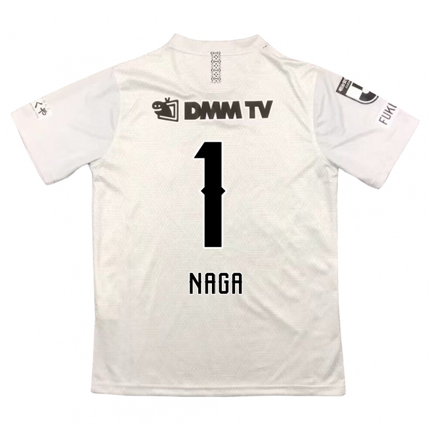 Kandiny Hombre Camiseta Takumi Nagaishi #1 Gris Negro 2ª Equipación 2024/25 La Camisa