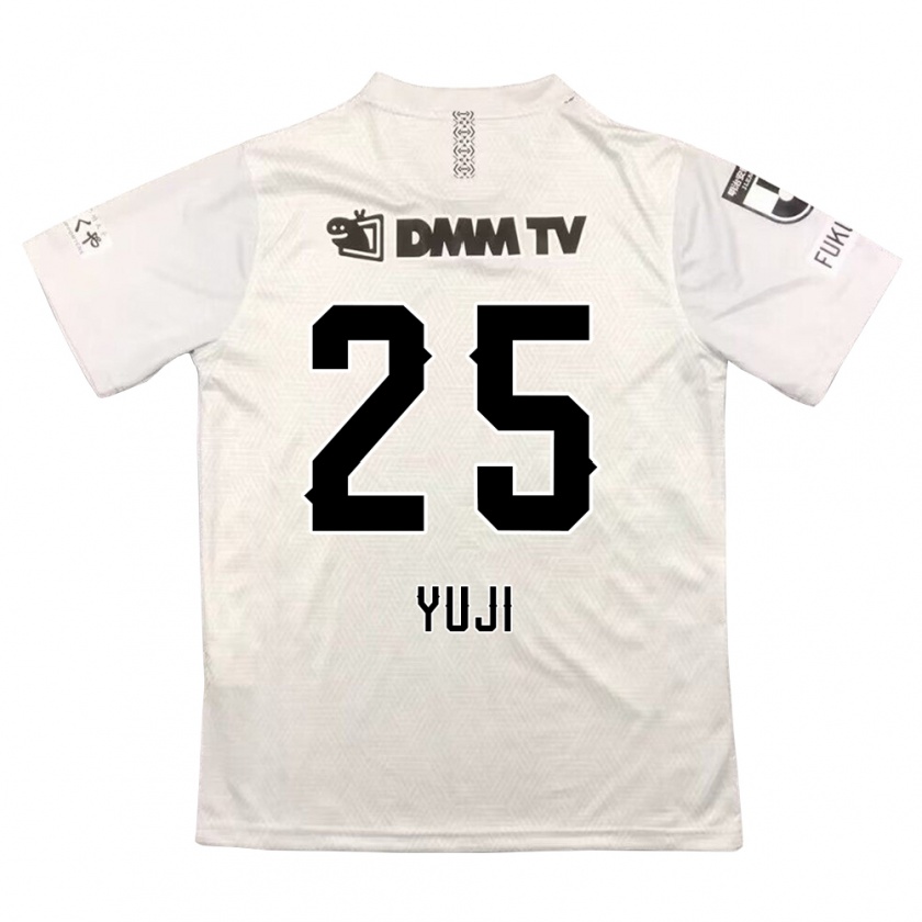 Kandiny Hombre Camiseta Yuji Kitajima #25 Gris Negro 2ª Equipación 2024/25 La Camisa