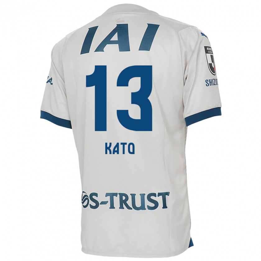 Kandiny Hombre Camiseta Daiya Kato #13 Blanco Azul 2ª Equipación 2024/25 La Camisa México