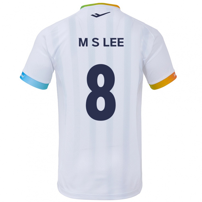 Kandiny Heren Seung-Mo Lee #8 Wit Blauw Uitshirt Uittenue 2024/25 T-Shirt België