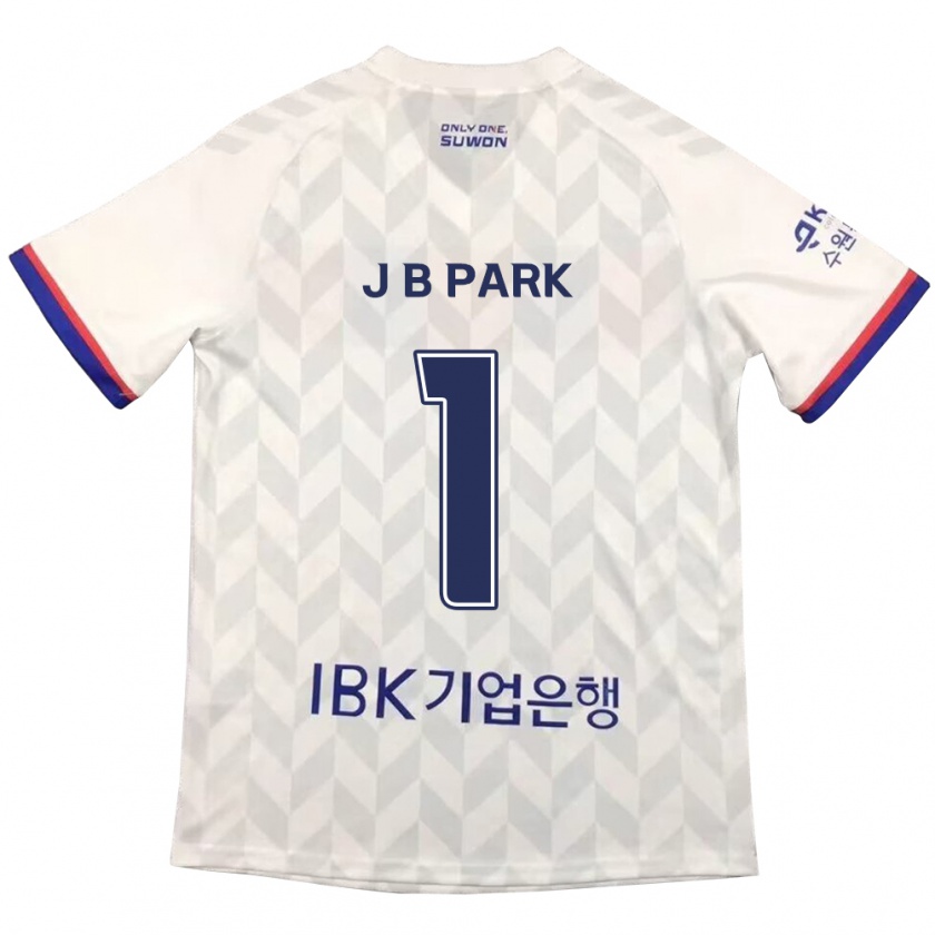 Kandiny Hombre Camiseta Bae-Jong Park #1 Blanco Azul 2ª Equipación 2024/25 La Camisa