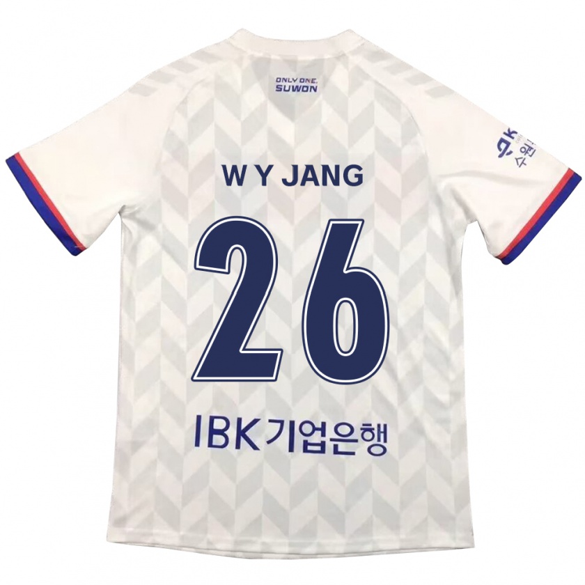 Kandiny Heren Young-Woo Jang #26 Wit Blauw Uitshirt Uittenue 2024/25 T-Shirt