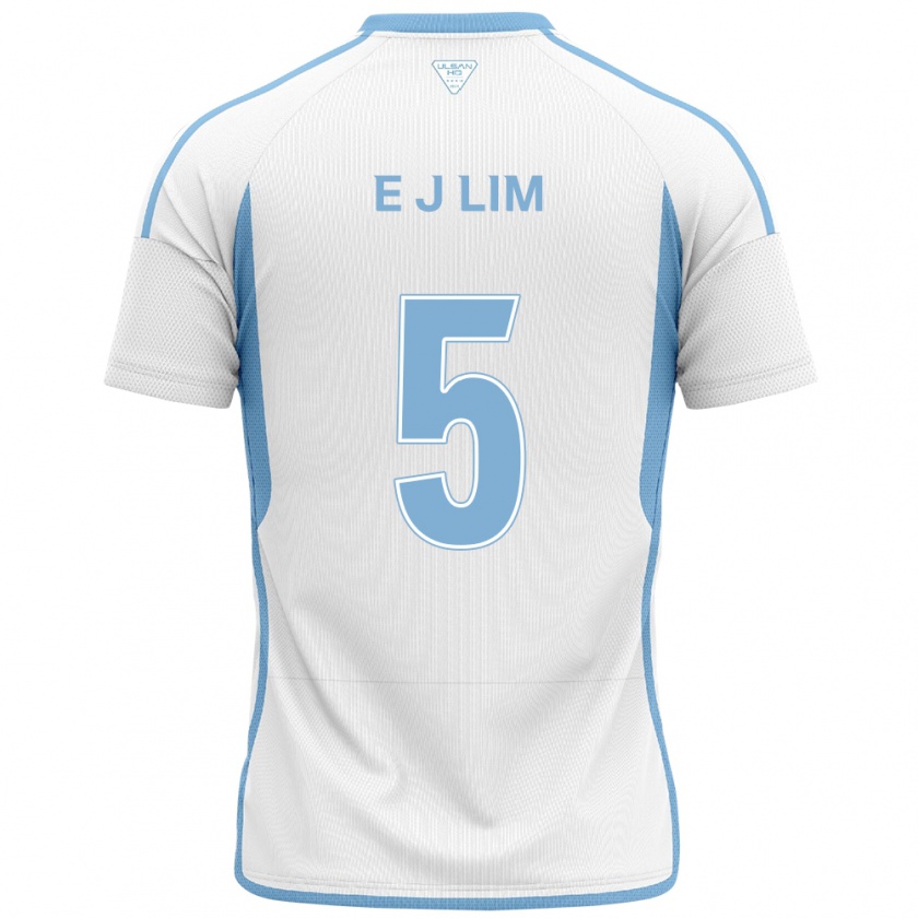 Kandiny Uomo Maglia Jong-Eun Lim #5 Bianco Blu Kit Gara Away 2024/25 Maglietta