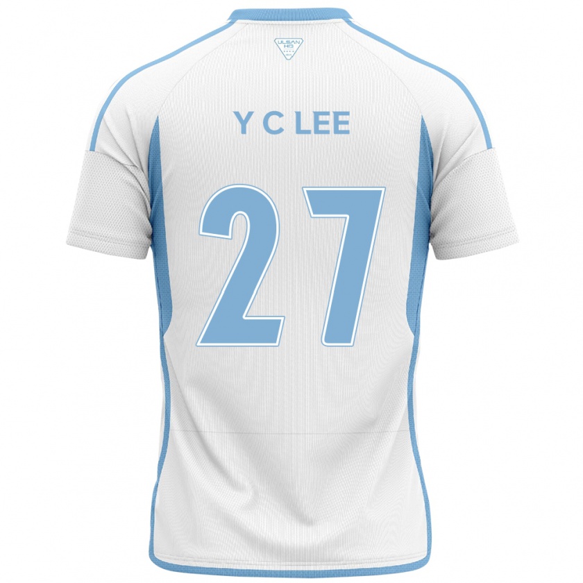 Kandiny Heren Chung-Yong Lee #27 Wit Blauw Uitshirt Uittenue 2024/25 T-Shirt België