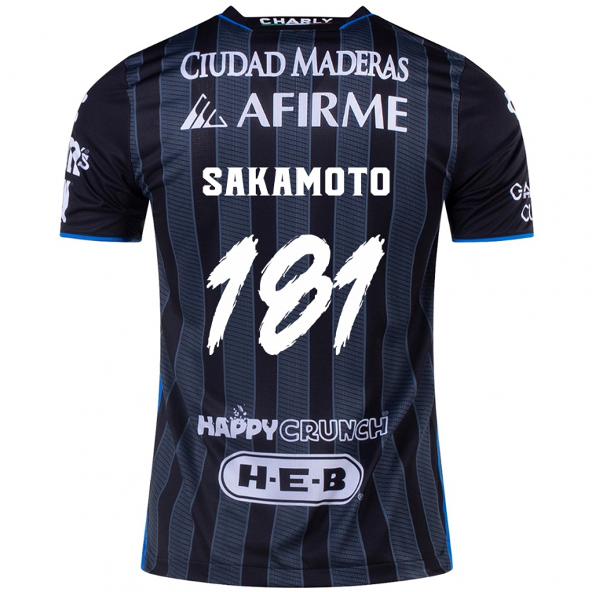 Kandiny Hombre Camiseta Stellan Sakamoto #181 Blanco Negro 2ª Equipación 2024/25 La Camisa