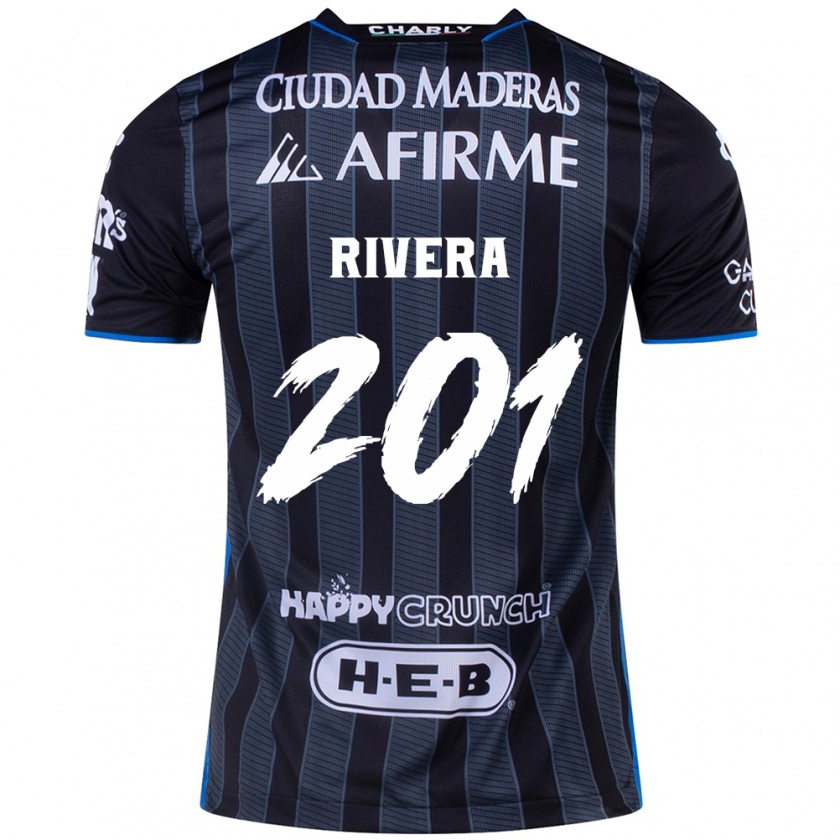 Kandiny Heren Christian Rivera #201 Wit Zwart Uitshirt Uittenue 2024/25 T-Shirt België