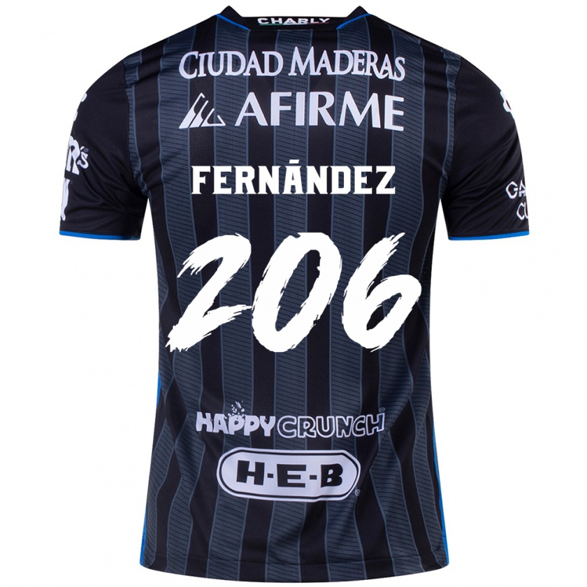 KandinyメンズErik Fernández#206白黒アウェイシャツ2024/25ジャージーユニフォーム