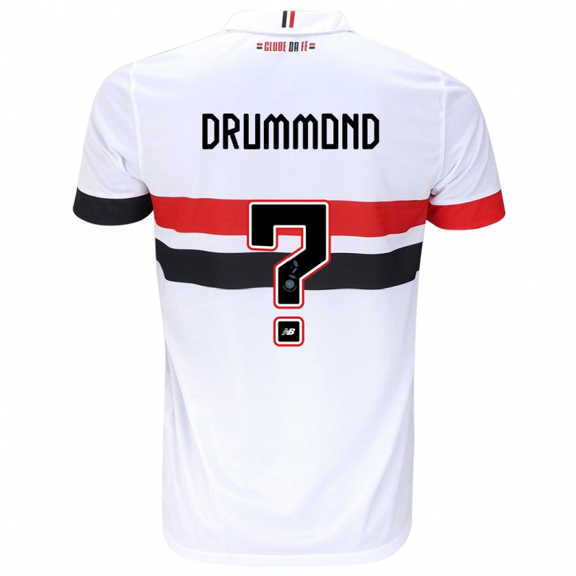 Kandiny Dames Lucca Drummond #0 Wit Rood Zwart Thuisshirt Thuistenue 2024/25 T-Shirt België