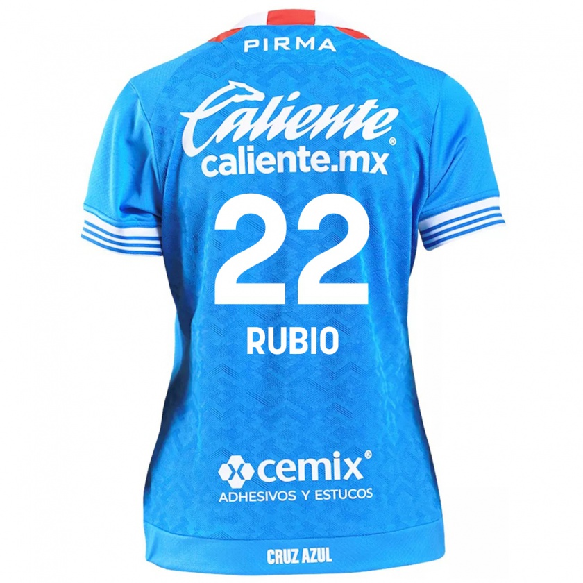 Kandiny Dames Raymundo Rubio #22 Hemelsblauw Thuisshirt Thuistenue 2024/25 T-Shirt