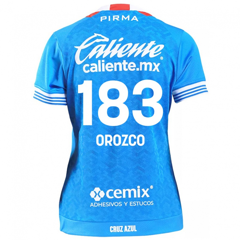 Kandiny Dames Fabrizzio Orozco #183 Hemelsblauw Thuisshirt Thuistenue 2024/25 T-Shirt