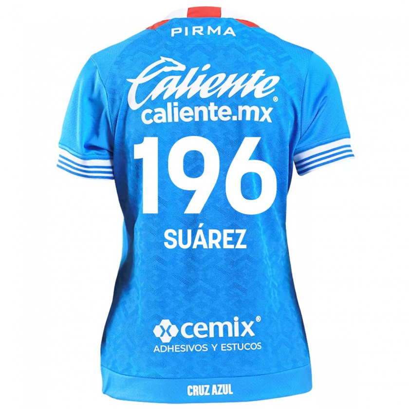 Kandiny Dames Javier Suárez #196 Hemelsblauw Thuisshirt Thuistenue 2024/25 T-Shirt België