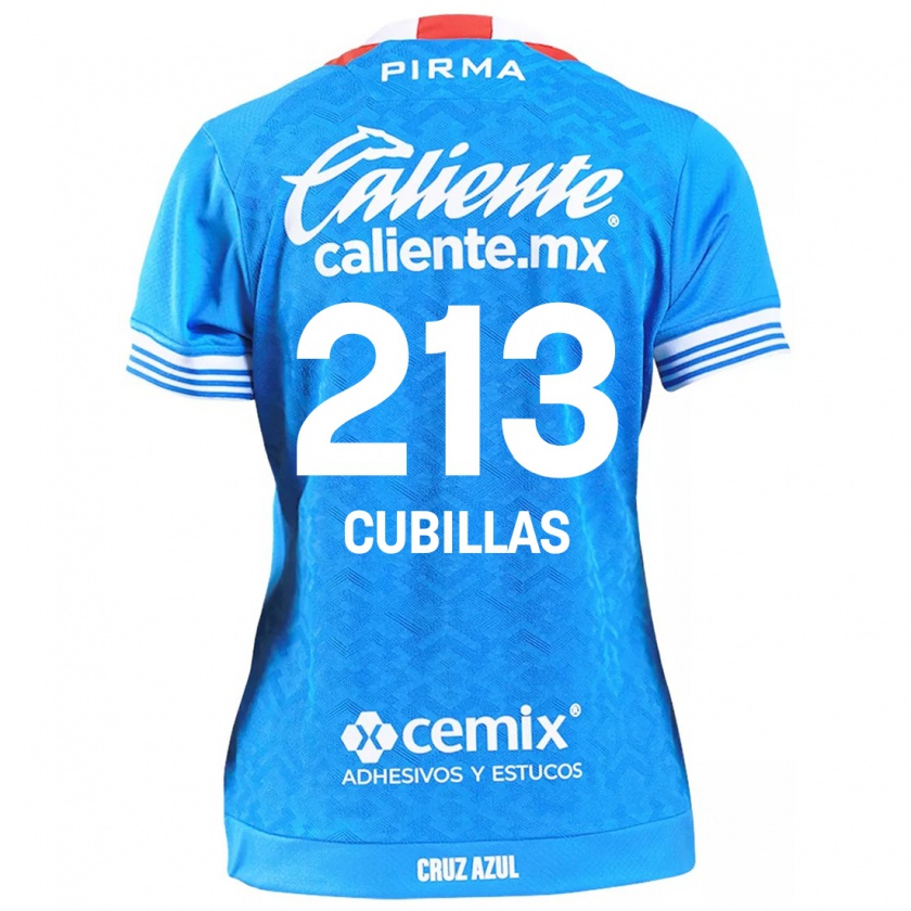 Kandiny Donna Maglia Andre Cubillas #213 Cielo Blu Kit Gara Home 2024/25 Maglietta