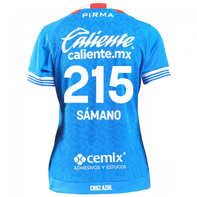 Kandiny Donna Maglia Fernando Sámano #215 Cielo Blu Kit Gara Home 2024/25 Maglietta