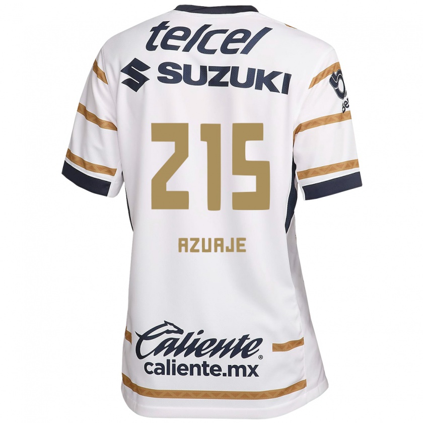 Kandiny Mujer Camiseta Ángel Azuaje #215 Obsidiana Blanca 1ª Equipación 2024/25 La Camisa México