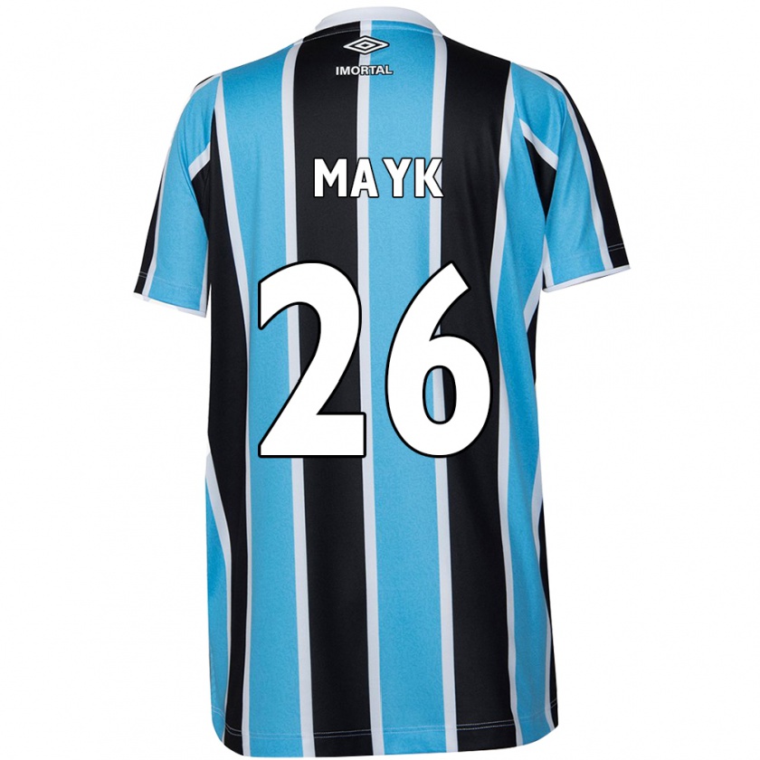 Kandiny Mujer Camiseta Mayk #26 Azul Negro Blanco 1ª Equipación 2024/25 La Camisa