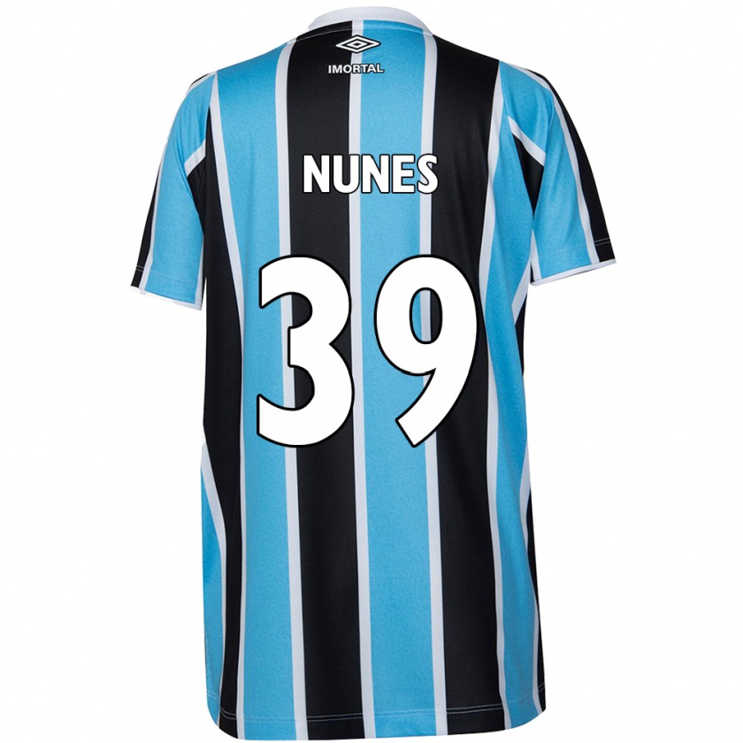 Kandiny Dames Gustavo Nunes #39 Blauw Zwart Wit Thuisshirt Thuistenue 2024/25 T-Shirt