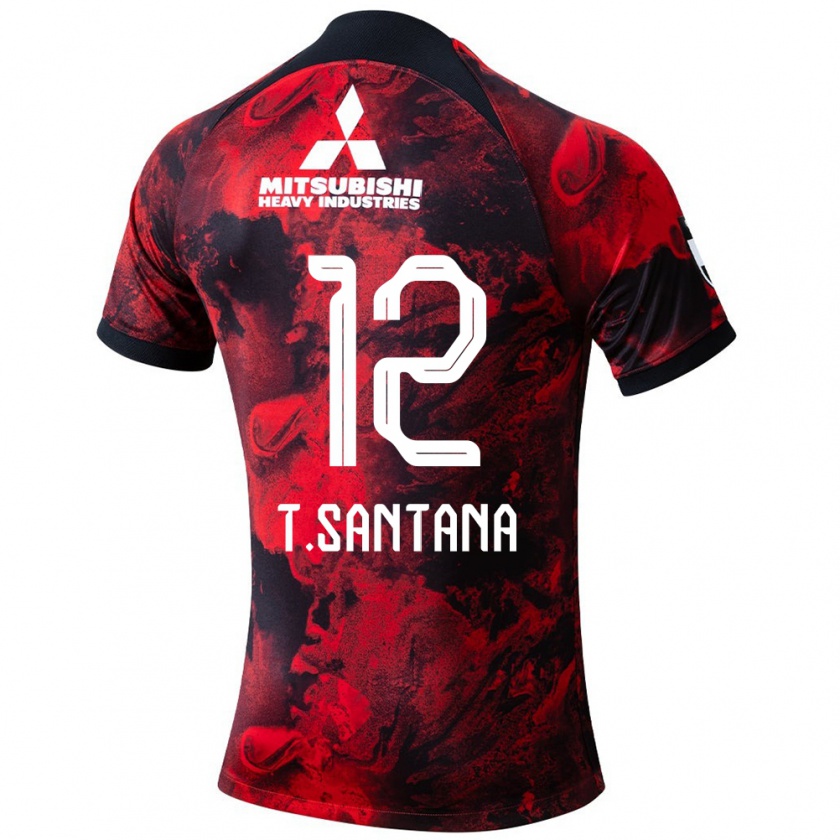 Kandiny Mujer Camiseta Thiago #12 Negro Rojo 1ª Equipación 2024/25 La Camisa