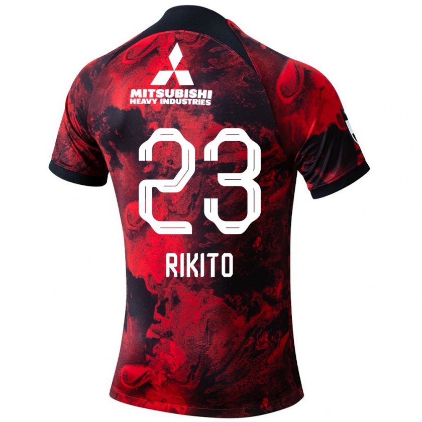 Kandiny Dames Rikito Inoue #23 Rood Zwart Thuisshirt Thuistenue 2024/25 T-Shirt België