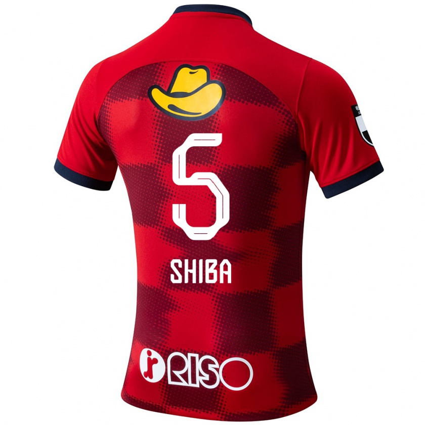 Kandiny Mujer Camiseta Rikuto Shiba #5 Rojo Azul Blanco 1ª Equipación 2024/25 La Camisa México