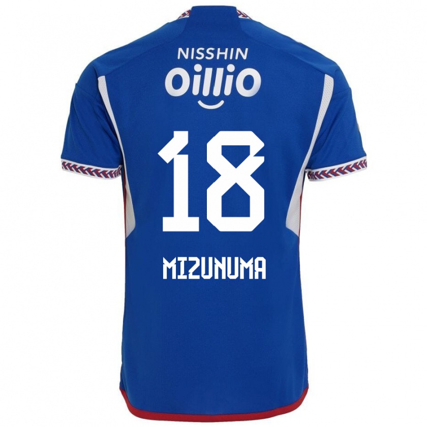 Kandiny Donna Maglia Kota Mizunuma #18 Blu Bianco Rosso Kit Gara Home 2024/25 Maglietta