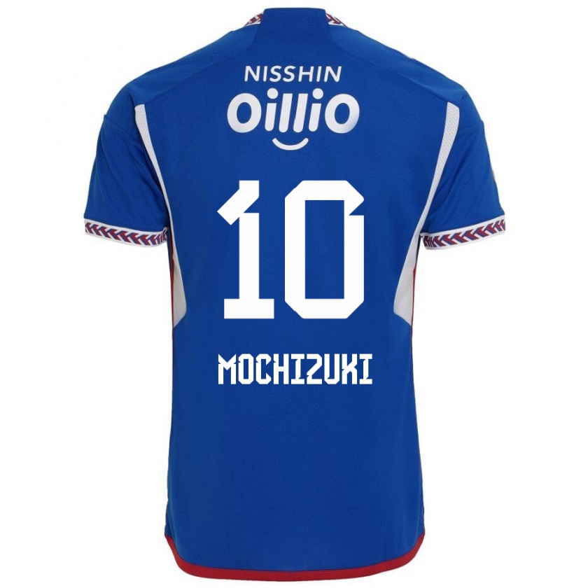 Kandiny Kobiety Kohei Mochizuki #10 Niebieski Biały Czerwony Domowa Koszulka 2024/25 Koszulki Klubowe