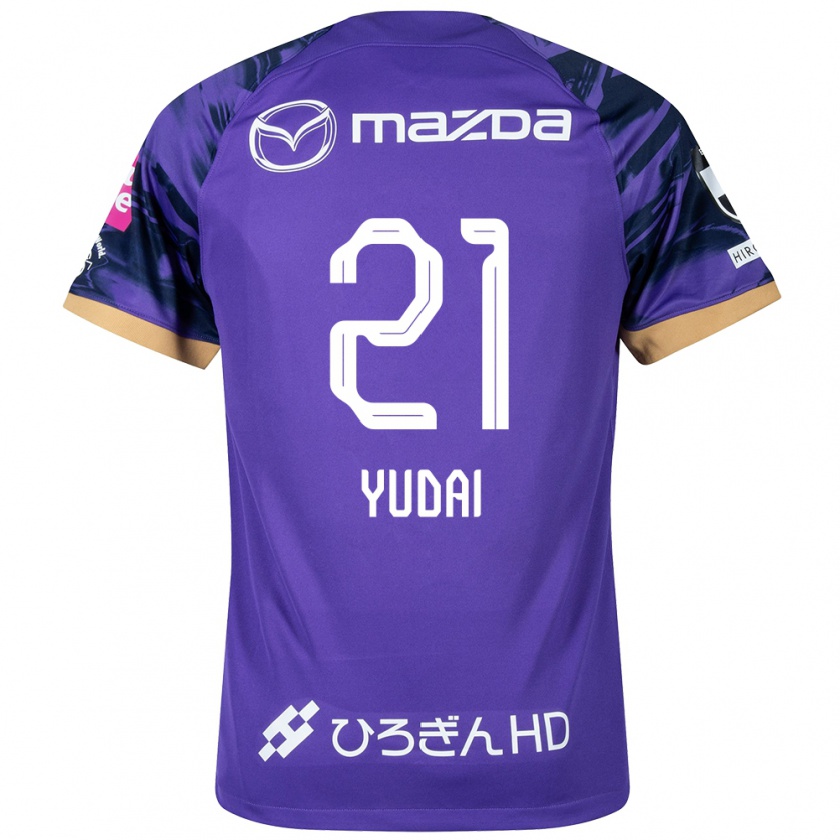 Kandiny Kobiety Yudai Tanaka #21 Purple White Domowa Koszulka 2024/25 Koszulki Klubowe