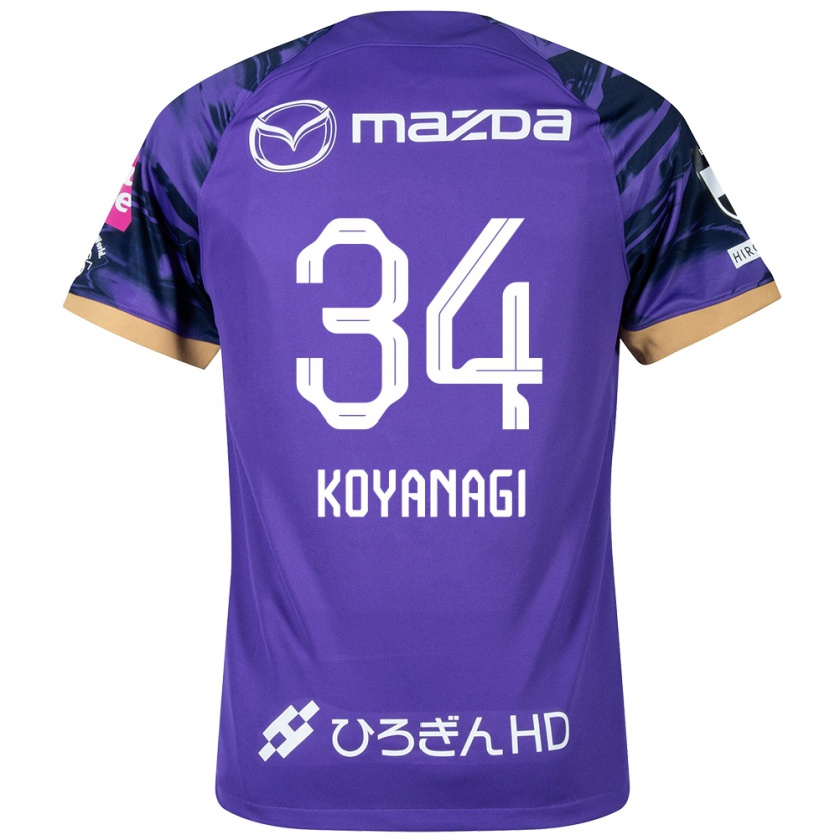 KandinyレディースShu Koyanagi#34パープルホワイトホームシャツ2024/25ジャージーユニフォーム