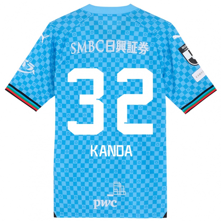 Kandiny Dames Soma Kanda #32 Azuur Blauw Thuisshirt Thuistenue 2024/25 T-Shirt België